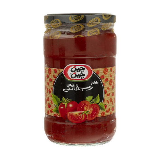 تصویر از رب گوجه چین چین 700 گرم خانگی شیشه ای مشکی